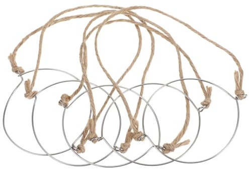 COLLBATH 5pcs Wire Jar Hangers Jar Hooks Hanger for Wide Mouth Glass Hanging Wire Glasses Handles