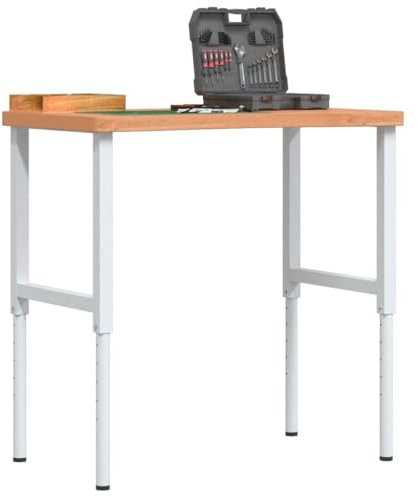 Furniture Select-Werkbank 100x(55-60) x(73-99,5) cm Massivholz Buche
