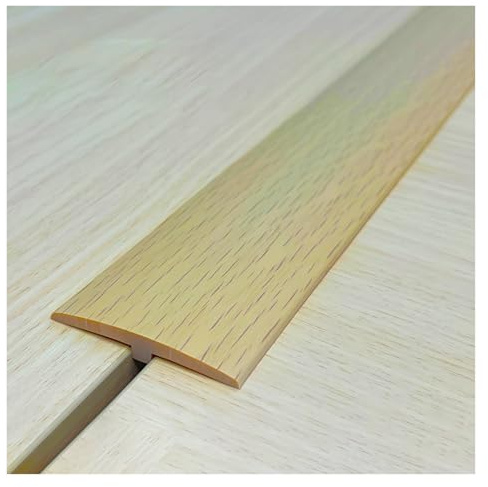 Selbstklebend Boden Übergang Streifen Aus PVC, T-Form-Boden Lücke Abdeckung Verbinden Streifen, Schneidbare Türschwellen Leiste, Für Tür/Boden/Fliese(Beige,5CM*2.0M(6.6Ft))