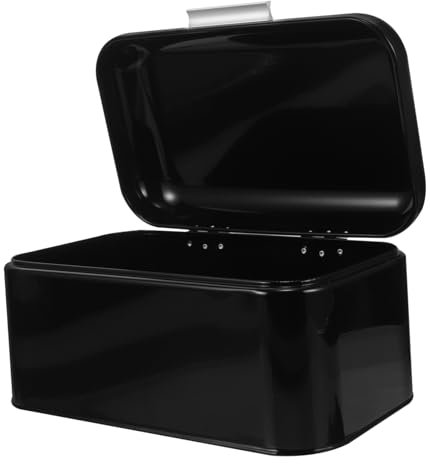 Ciieeo Metal Tin Bread Box Vintage Bread Container Kitchen Food Holder Storage