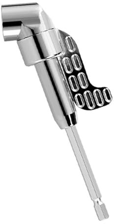 yakermur Angle Drill Adapter | Hex Shank Bit Holder Attachment,105 Degree Angled Drill Adapter Bendable Tool for Tight Spaces Electric Screwdrivers Carpenter Projects Adults Men