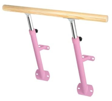 CAFIEDR Tanzstange, Ballettstange, Tanzstange, Sprossenwand, Ballett für Erwachsene, Kinder, Heimtanz, Stretching, Ballett, verstellbare Größe, Tanz, praktische Fitness(Rosa 1 m)