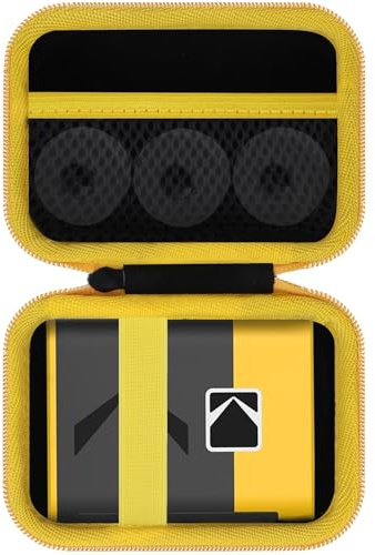 Lebakort Duro Caja Estuche Funda para Kodak Label ERA M50 Etiquetadora (Negro + Amarillo)
