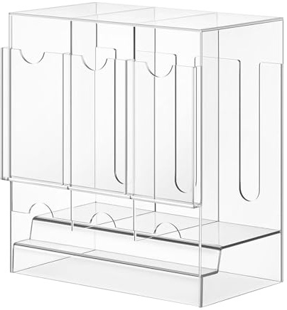 Booster Pack Dispenser - 3-Fach Sportkarten Box,Acryl Aufbewahrungsbox Für Sammelkarten Schutzbox - Organizer Box Für Sammelkarten Ablage Schreibtisch Zuhause