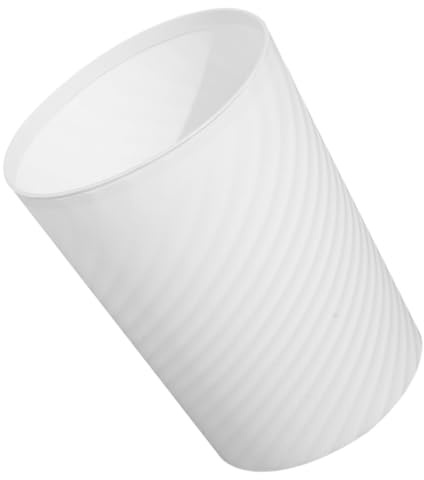 AKOOSY Poubelle sans Couvercle Blanche pour Bureau et Maison à Utiliser Matériau Épais pour Déchets Quotidiens Corbeille Polyvalente pour Salon Cuisine et Salle de Bain
