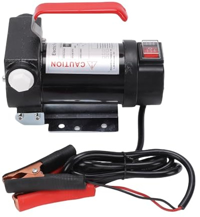 Riuulity 12V DC Electric Fuel Transfer Pump, Extractor 45L/min Self Priming Oil Pump with 175W Motor & 32ft Lift for Derv Kerosene Commercial Vehicles