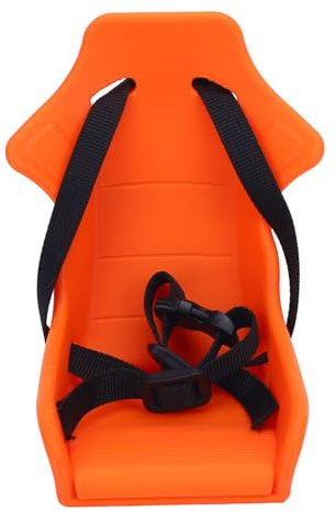 Fahrrad-Baby-Puppenträger, verstellbare Riemenlänge, faltbares Design, Kunststoff-Puppen-Fahrradsitz vorne für Kinder zum Spielen im Freien (Orange)