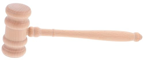 SHINEOFI Mazo de Juez de Madera Beige Diseño Preciso y Rendimiento Estable para Juicios Penales y Administrativos, Herramienta Profesional para Jueces y Abogados