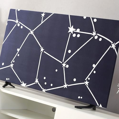 Aramox TV-Abdeckung, Fernsehabdeckung, Polyestergewebe, Universelles Elastisches Hängedesign, Staub- und Wetterschutz für Gebogene LCD-LED-Flachbildfernseher mit Wandmontage (43 Zoll)