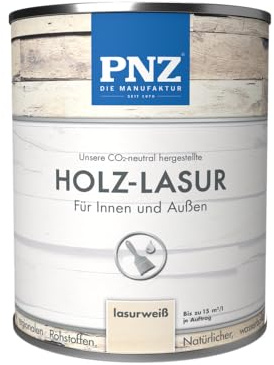 PNZ Holz-Lasur, Gebinde:0.75L, Farbe:lasurweiß