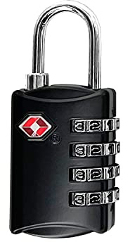 Cadenas TSA Noire avec Code à 4 Chiffres