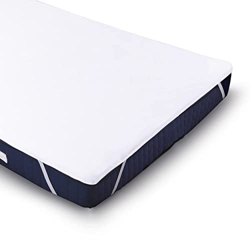 Lotusein Wasserdichter Matratzenschoner 100x200 cm - Hygienischer Atmungsaktive Matratzenauflage, Matratzenschutz ohne Knistern, Anti Milben Matratzen Topper (Oeko-TEX® Standard 100)