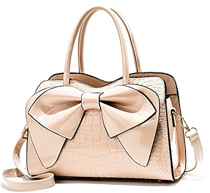 NICOLE & DORIS Handtaschen Damen Kleine Henkeltasche Frau Mode Tasche Designer Umhängetasche Mädchen Schultertasche Lackleder Handtasche Abendtasche Khaki