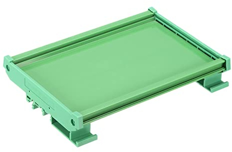 sourcing map PCB DIN Schienenmontage Träger Leiterplattenmontage Halter 100x160mm Grün