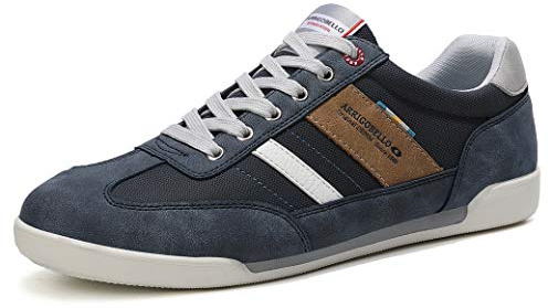 Mens Casual Shoes Trainers Sneakers | Lightweight Business Lace-Up Walking Shoes for Fitness Sports Athletic Size 7-11UK