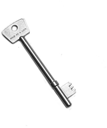 Radar Disabled Toilet Key Small Head Steel 90mm Long by Solid As A Lock Hardware