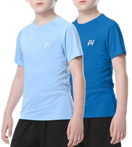 MEETWEE Pojkar Rash Guard Kortärmad Barn Simning Skjorta UV-skydd UPF 50