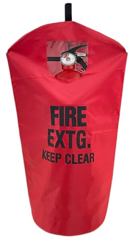 Housse d'extincteur – Protection de sécurité contre les éraflures et les rayures, très résistante, 1 pièce (5,9 à 9,1 kg)