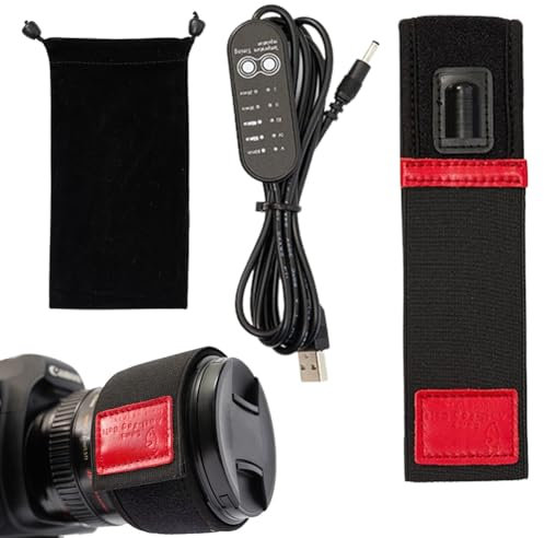 USB Lens Heater, USB Heater Lens Heater, 450mm Lens Heater for DSLR Camera Telescope Prevent Dew, Fog and Condensation