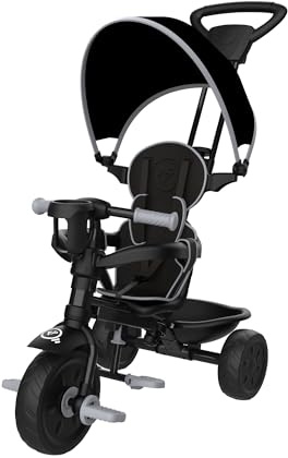 Tricycle enfant évolutif 4 en 1 noir DELUXE