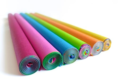 Interdruk Carta velina liscia, 60 fogli formato A3 (42 x 29,7 cm), in 10 colori, per DYI, arte, floreale, imballaggi e decorazioni, colori intensi