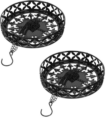 Sosoport 2juegos Soporte Colgante Para De Hierro Juego De Decoración De Jardín y Soporte Resistente Para Instalación y Elegante