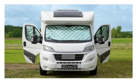 Auto-Sonnenschirm Für FIAT Für Ducato 2006-2022 Auto-Innenthermomatten Windschutzscheiben-Sonnenschutzabdeckung Jalousie-Set Auto-Hebefenster-Sonnenschutz Sonnenschutz Frontscheibenabdeckung