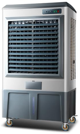 Enfriador De Aire Evaporativo Portátil con Paquetes De Hielo Y Tanque De Agua, Potente Ventilador De Enfriamiento para Garaje, Patio, Sótano