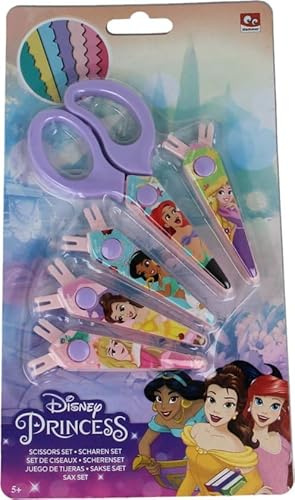DISNEY PRINCESS ZIGZAG SCISSORS 5PK - 1