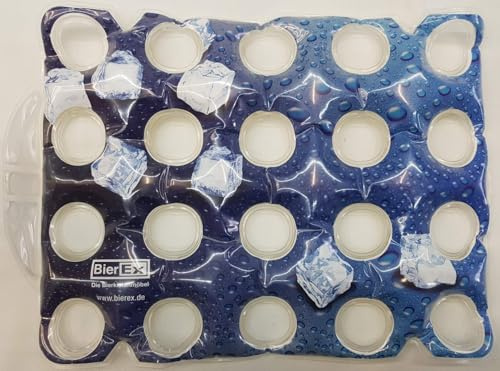 Premium Beer Crate Cooler Beer Crate Cooler Bottle Cooler Drinks Cooler for Beer Crate Beer Crates Cooler Beer Crate Beer Boxes (20 Ice Cube Look)