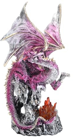 Ornement dragon – Cadeaux de dragons, décoration de jardin fantastique, statue de dragons pour Halloween, chambre à coucher, salon, étude, marchandise de quatrième aile, figurine de gardiens, cadeau