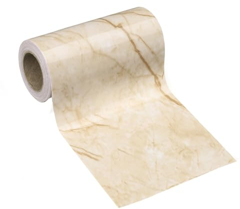 sourcing map Papel tapiz de grano de madera de 5 pulgadas x 16.4 pies, PVC, autoadhesivo, marco texturizado, impermeable, papel tapiz decorativo para pared, para suelo, puerta, mesa, gabinetes