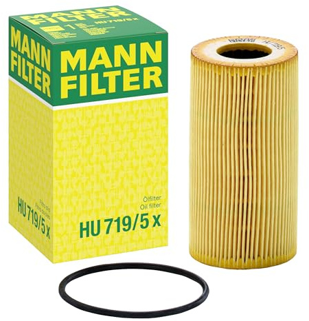 Mann Filter HU 719/5 x Cartridge Oil Filter Replacement Compatible With Porsche 911 Carrera (1999-2008), 911 Carrera 4 (1999-2008), 911 Carrera 4S (2005-2008), 911 Carrera S (2005-2008)