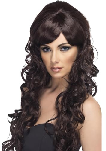 Pop Starlet Wig Brown Long & Curly