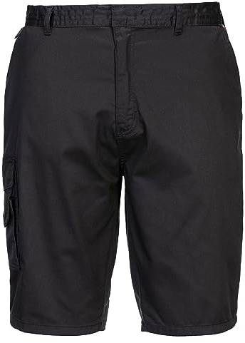 Portwest S790 Herrars Höga Prestanda Bekväm Stridsbyxa Arbets Shorts Svart, L
