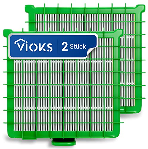 VIOKS Juego de 2 filtros Hepa para aspiradora compatible con Rowenta ZR-002901 Silence Force Extreme Compact Filtro de aire de salida para aspiradora