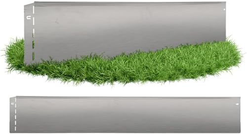 GartenAZ Rasenkante Metall feuerverzinkt 103x13cm, Nutzlänge 1 m | Flexible Rasenbegrenzung aus Stahlblech für saubere Rasen- & Beetabgrenzung, Beeteinfassung Kante, robust & langlebig