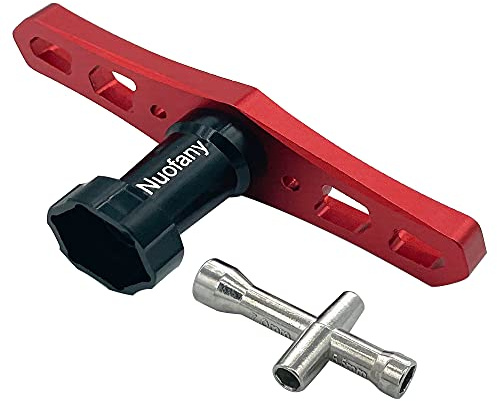 17mm RC Wheel HEX Nuts Installation Tools Sleeve Wrench Nut Driver Wheel Hub Cross Socket Spanner Repair Tools for HSP 1/8 1/10 Buggy Scale RC Cars Tires