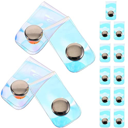 Mikikit 15 Stück Kabelbinder Druckknopf Organizer Aus Langlebigem Pvc Für Kabelaufbewahrung Kopfhörer Datenkabel Schnuraufbewahrungsclip Kabelhalter Für Ordentliche Kabelverwaltung