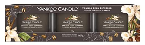 Yankee Candle Vaniljböna espresso 3-fylld votivljus presentset