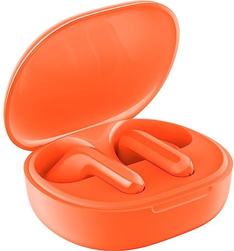 XIAOMI Redmi Buds 4 Lite - Auriculares inalámbricos Ligeros con hasta 20 Horas de autonomía, Bluetooth 5.3, Driver de 12mm, IPX4, Naranja (Versión ES + 3 años de garantía)