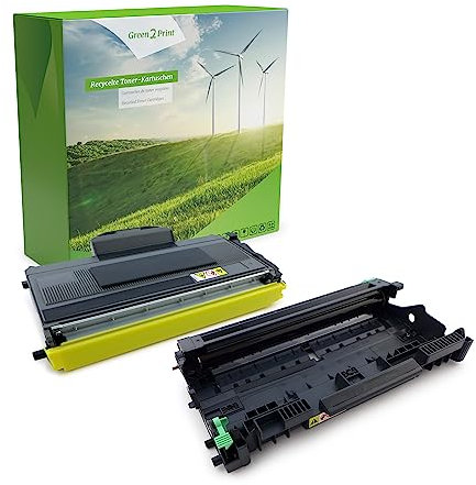 Green2Print 1x Toner, 1x Trommel Toner-Trommel-Set 1x 5200, 1x 12000 Seiten ersetzt Brother DR-2100, TN-2120 passend für Brother DCP7030, DCP7040, DCP7045N, HL2140, HL2150N, HL2170W, MFC7320, MFC
