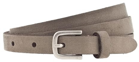 Vanzetti Leder Gürtel Taillengürtel Slim Velours Belt W100 Taupe