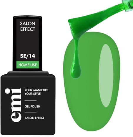 EMI Salon Effect Jade Glow HEMA free gel polish long-lasting color home use UV/LED/CCFL lamp 9 ml