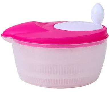 Essoreuses À Salade Mini essoreuse à salade de fruits et légumes, essoreuse à salade de cuisine, essoreuse à laitue manuelle, essoreuse à salade facile à utiliser avec bol ( Couleur : Pink , Size : 27