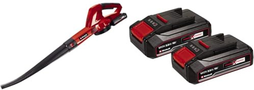 Einhell GC-CL 18 Li E Kit (1x2,0Ah) Soffiatore Power X-Change & 2x 18V 2,5Ah PXC-Twinpack due batterie da 2,5 Ah Power X-Change