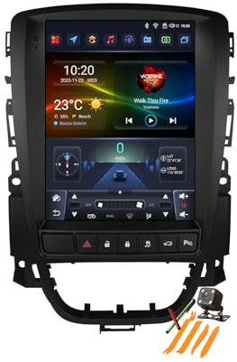 YLOXFW Autoradio Stereo Android 13.0 Navi für Opel Astra J 2006-2015 Sat GPS Navigation 9.7 Zoll Cartablet DVD Multimedia Player FM BT Receiver mit Carplay 4G 5G WiFi DSP SWC,Ts3