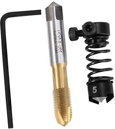 jojofuny Threaded Chamfer Tool Tap Chamfer Tool Chamfering Device Machine Tap Aluminum Alloy Processing