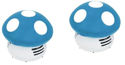 STOBAZA 2pcs Desk Vacuum Mini Vacuum Cleaner Handheld Dust Cleaner Low Sound Rechargeable Portable Easy to Use