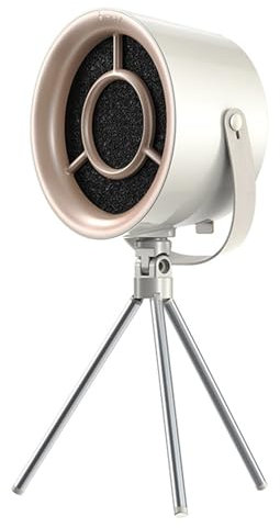 Portable Exhaust Hood, desk mini Range Hood with tripod 2 Speed Portable Air Hood with Removable use easy to clean Filter Exhaust Fan for Indoor BBQ, Hot Pot and RV, Apartment white